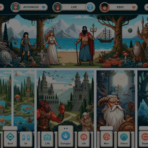 Comment un jeu basé sur la mythologie mondiale pourrait-il permettre aux joueurs d'explorer et d'interagir avec des dieux et des créatures légendaires dans divers scénarios ?